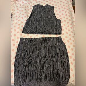 Two Piece Sparkly Set